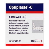 Optiplaste-C (ex-elastoplast) 6 cm x 2,5 metros Cor Carne: Venda elástica adesiva de algodão